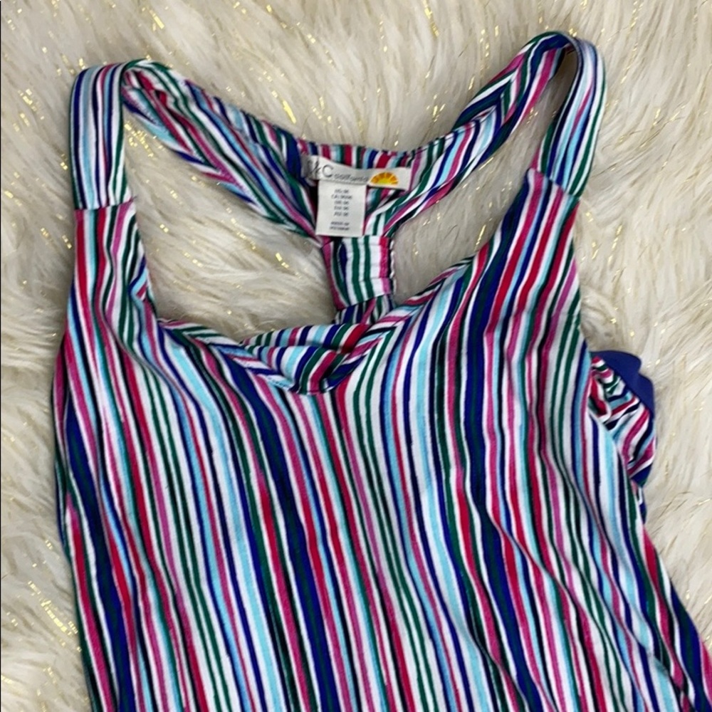 Stripped Summer Spring Maxi Dress Size Medium